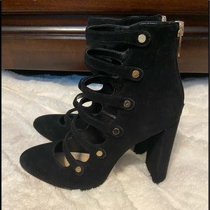 Vince Camino Black Suede Booties